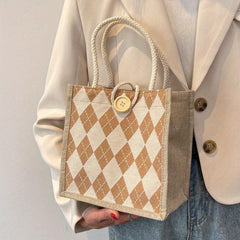 Linen Canvas Bag for Shopping