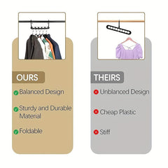 Space Saving Hangers Heavy Duty Plastic Closet Hangers Organizer