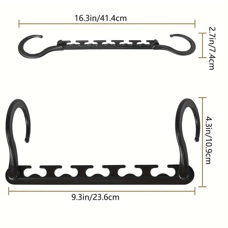 Space Saving Hangers Heavy Duty Plastic Closet Hangers Organizer