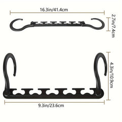 Space Saving Hangers Heavy Duty Plastic Closet Hangers Organizer