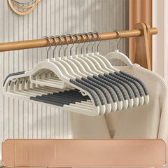 2pcs Non-slip Clothes Hanger with Double Position No Trace Clothes Rack