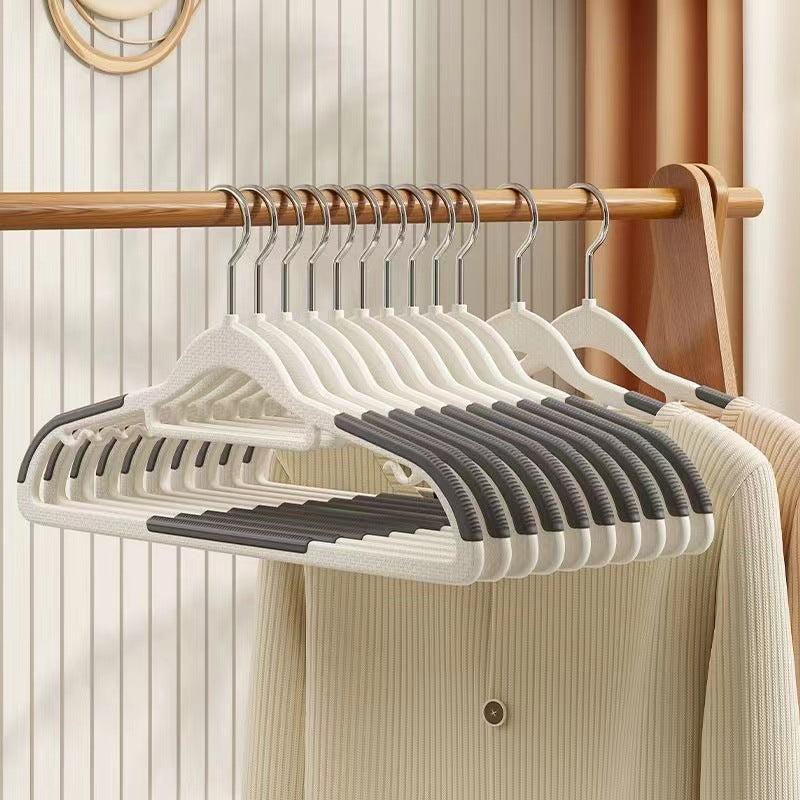 2pcs Non-slip Clothes Hanger with Double Position No Trace Clothes Rack