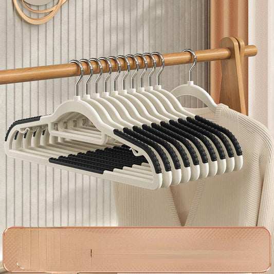 2pcs Non-slip Clothes Hanger with Double Position No Trace Clothes Rack