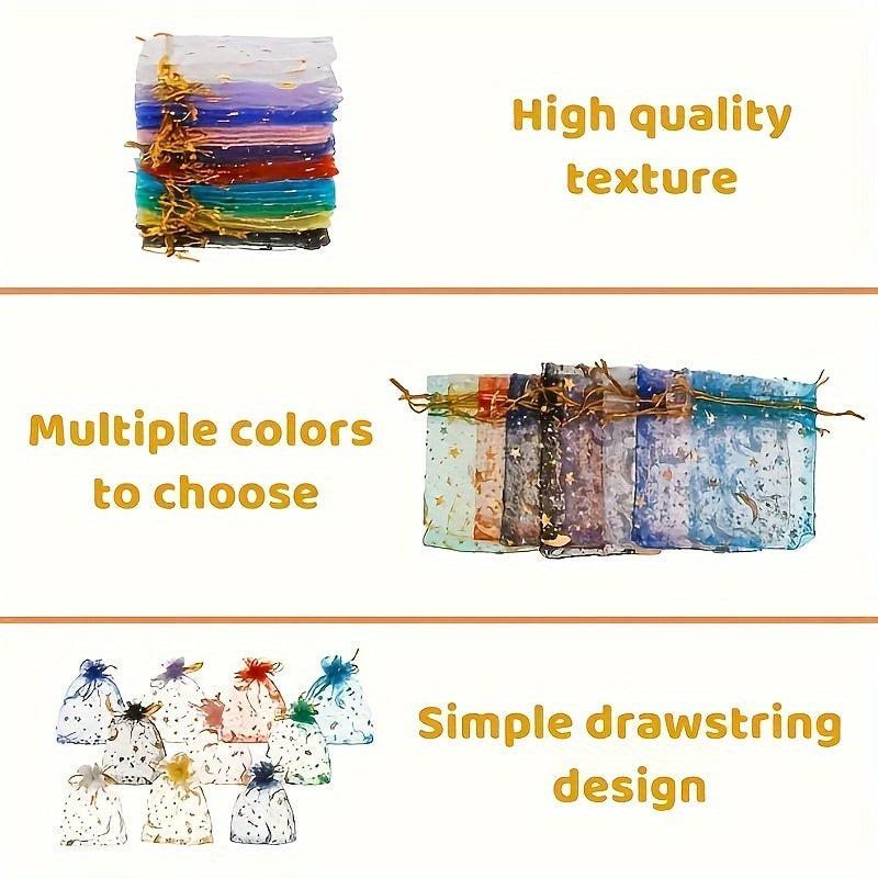 Moon Star Organza Jewelry Candy Bag Store Wedding Gift Christmas