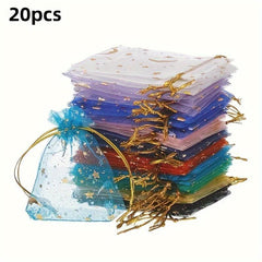 Moon Star Organza Jewelry Candy Bag Store Wedding Gift Christmas