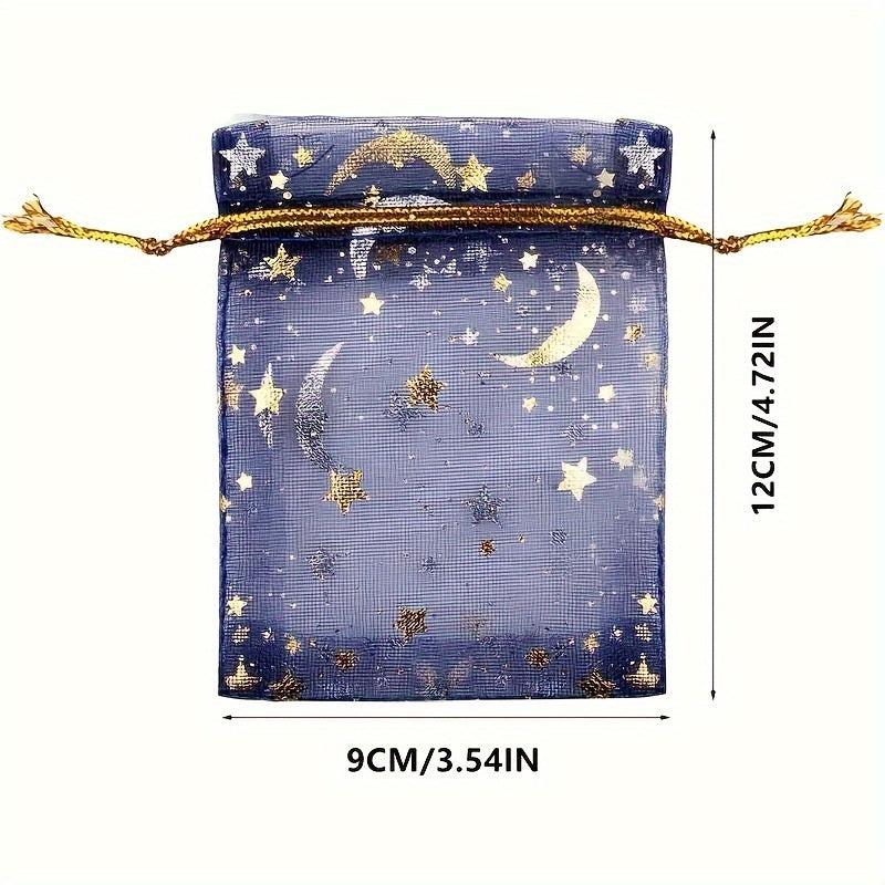 Moon Star Organza Jewelry Candy Bag Store Wedding Gift Christmas