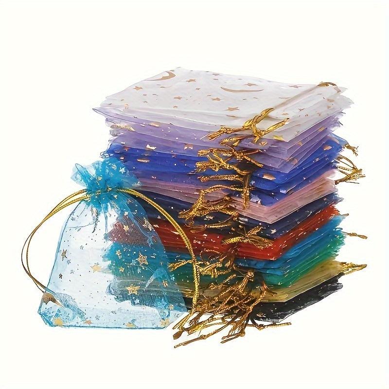 Moon Star Organza Jewelry Candy Bag Store Wedding Gift Christmas