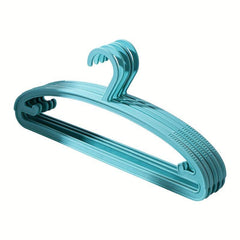 5pcs Multifunctional Clothes Hangers Wide Shoulder Wet And Dry Thick Plastic