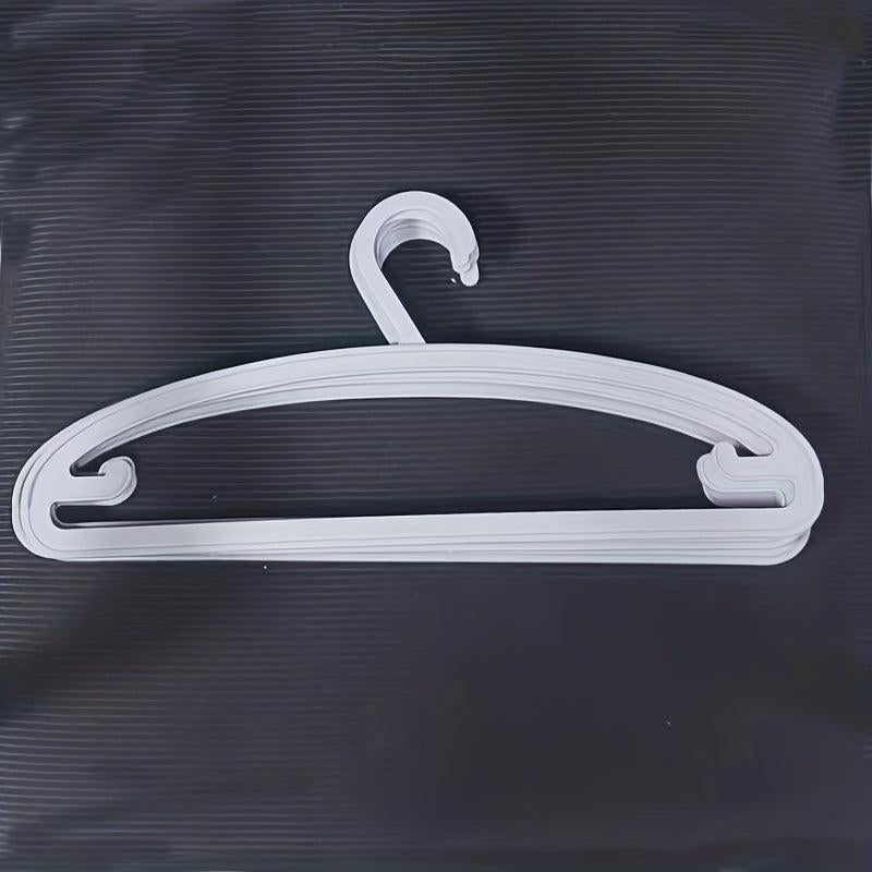 5pcs Multifunctional Clothes Hangers Wide Shoulder Wet And Dry Thick Plastic