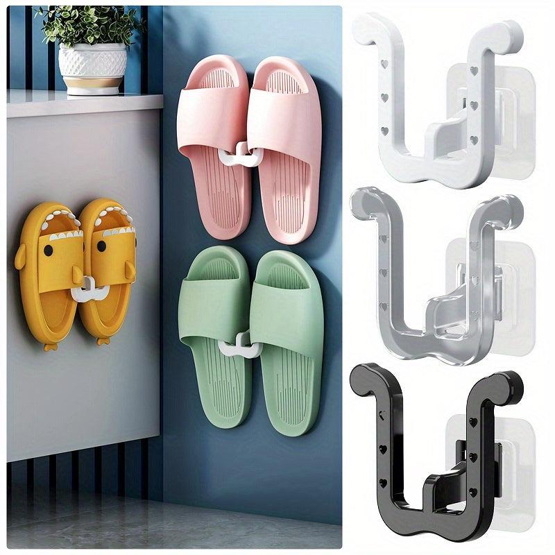 Wall Mounted Shoe Drying Rack Bathroom Bedroom Shoe Rack