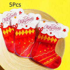 5pcs Christmas Gift Bags Candy Bags Perfect For Birthdays Parties