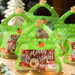 5pcs Christmas Gift Bags Candy Bags Perfect For Birthdays Parties
