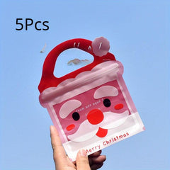 5pcs Christmas Gift Bags Candy Bags Perfect For Birthdays Parties