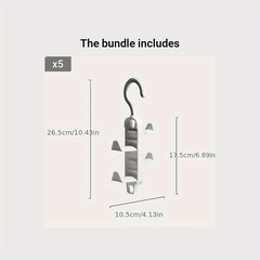 2pcs Hanger Clothes Scarf Bag Hat Storage Rack Closet Hanger