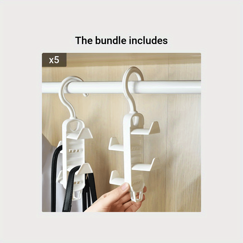 2pcs Hanger Clothes Scarf Bag Hat Storage Rack Closet Hanger