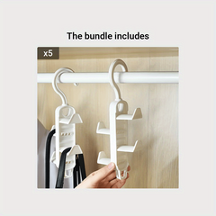 2pcs Hanger Clothes Scarf Bag Hat Storage Rack Closet Hanger