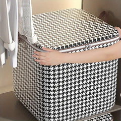 Foldable Storage Closet Organizers with Handles and Lids