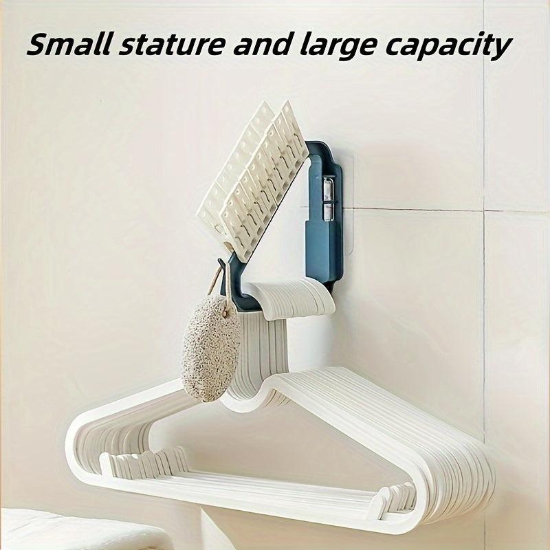 Telescopic Wall Hanging Clothes Storage Rack Shelf