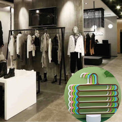 6pcs 5 Layer Racks Scarf Hanger Trouser Rack For Clothes Store