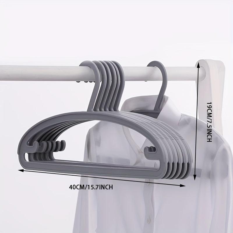 5pcs Plastic Clothes Hanger Closet Organizer Laundry Drying Rack