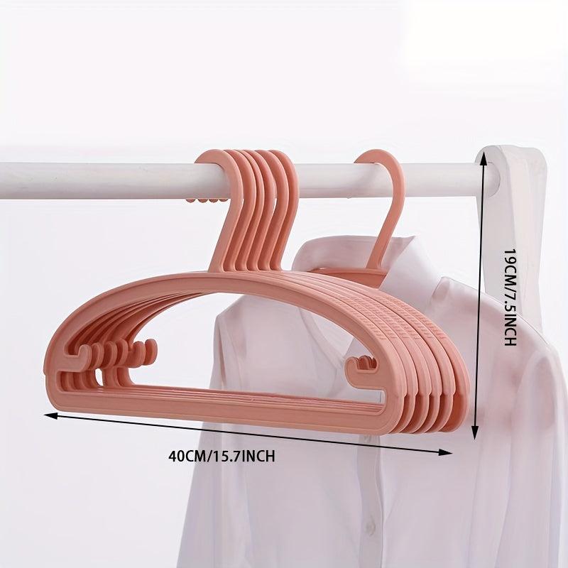 5pcs Plastic Clothes Hanger Closet Organizer Laundry Drying Rack