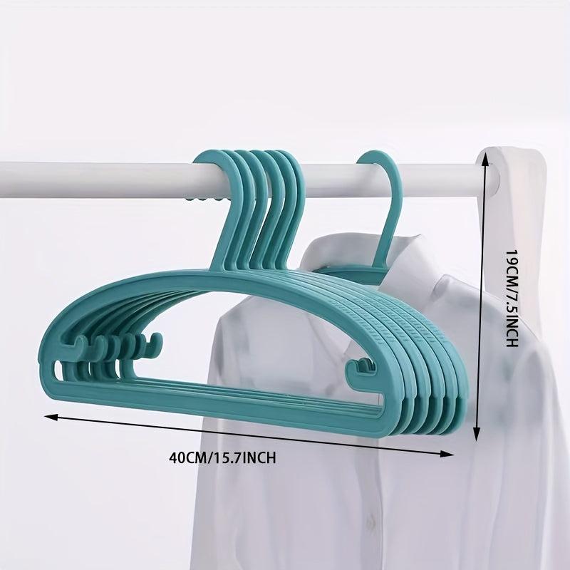 5pcs Plastic Clothes Hanger Closet Organizer Laundry Drying Rack