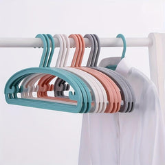 5pcs Plastic Clothes Hanger Closet Organizer Laundry Drying Rack