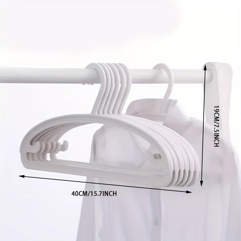 5pcs Plastic Clothes Hanger Closet Organizer Laundry Drying Rack