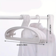 5pcs Plastic Clothes Hanger Closet Organizer Laundry Drying Rack