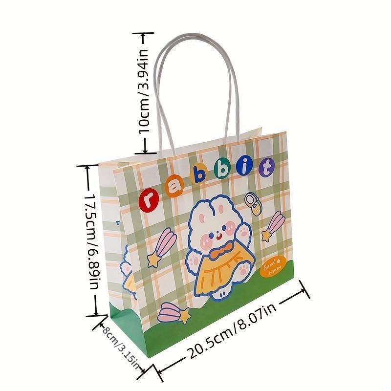 4pcs Cartoon Paper Gift Bags for Birthday Desserts