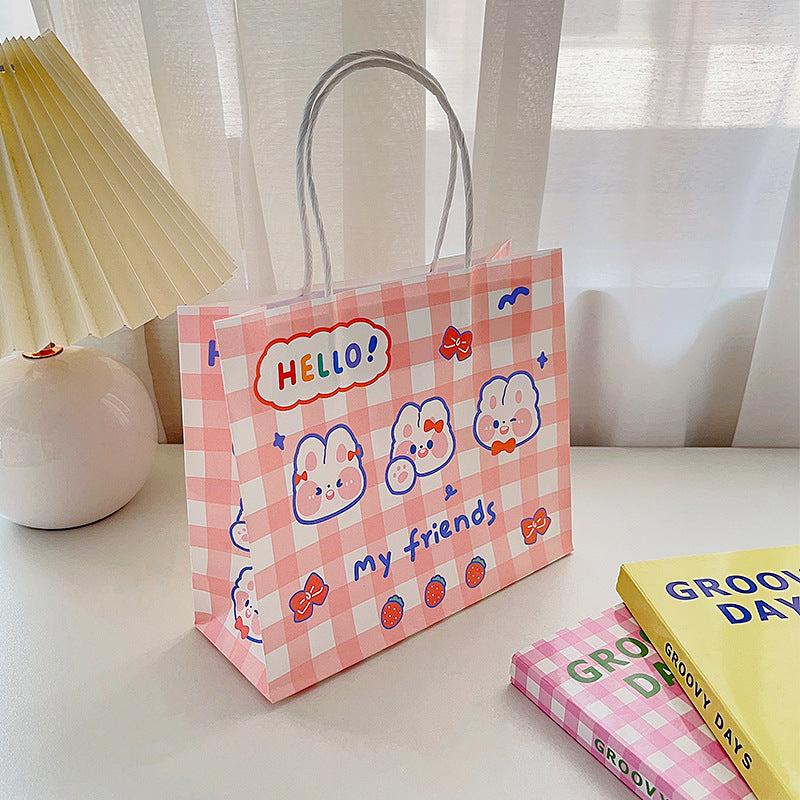 4pcs Cartoon Paper Gift Bags for Birthday Desserts