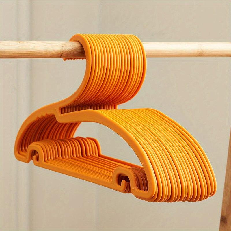 5pcs Gooseneck Hanger Collar Guard Plastic Adult Hanger