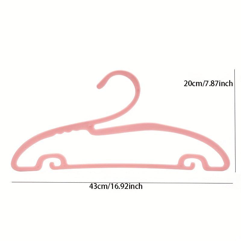 5pcs Gooseneck Hanger Collar Guard Plastic Adult Hanger