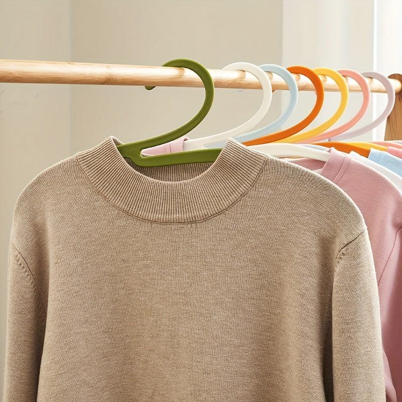 5pcs Gooseneck Hanger Collar Guard Plastic Adult Hanger