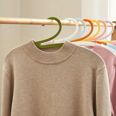 5pcs Gooseneck Hanger Collar Guard Plastic Adult Hanger