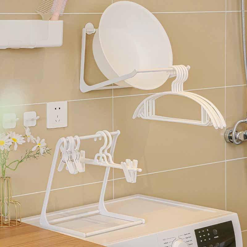 Clothes Hanger Storage Shelf Floor Rack Towel Rack Home Washing Machine Shelf