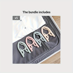 4pcs Folding Clothes Hanger Travel Portable Clothes Hanger for Drying Clothes