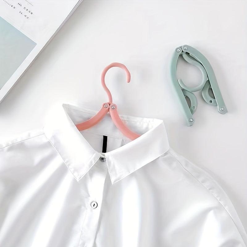 4pcs Folding Clothes Hanger Travel Portable Clothes Hanger for Drying Clothes