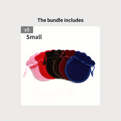 6pcs Drawstring Jewelry Gift Pouch Wedding Favor Bags