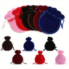 6pcs Drawstring Jewelry Gift Pouch Wedding Favor Bags