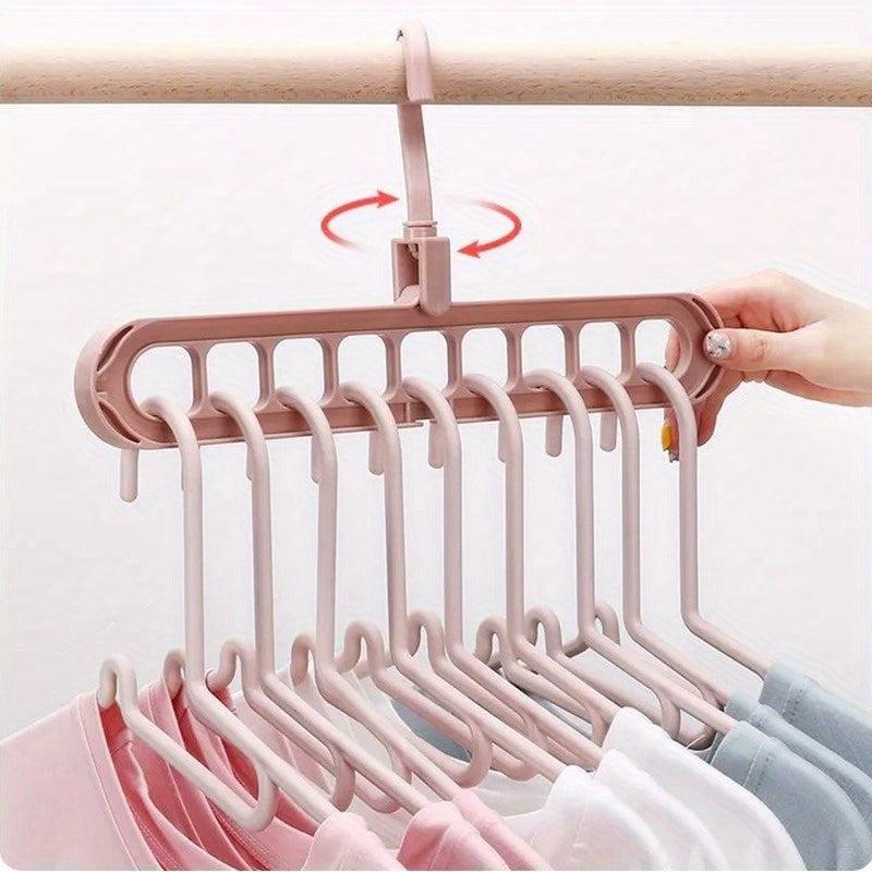 9 Hole Rotating Folding Clothes Hanger