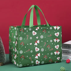8pcs Christmas Gift Bags Tote Bags Reusable Handles Non Woven Treat Bags