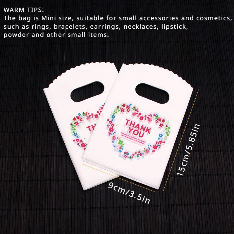50pcs Mini Gift Bags Jewelry Cosmetic Packaging Bags Earrings Hair Clips