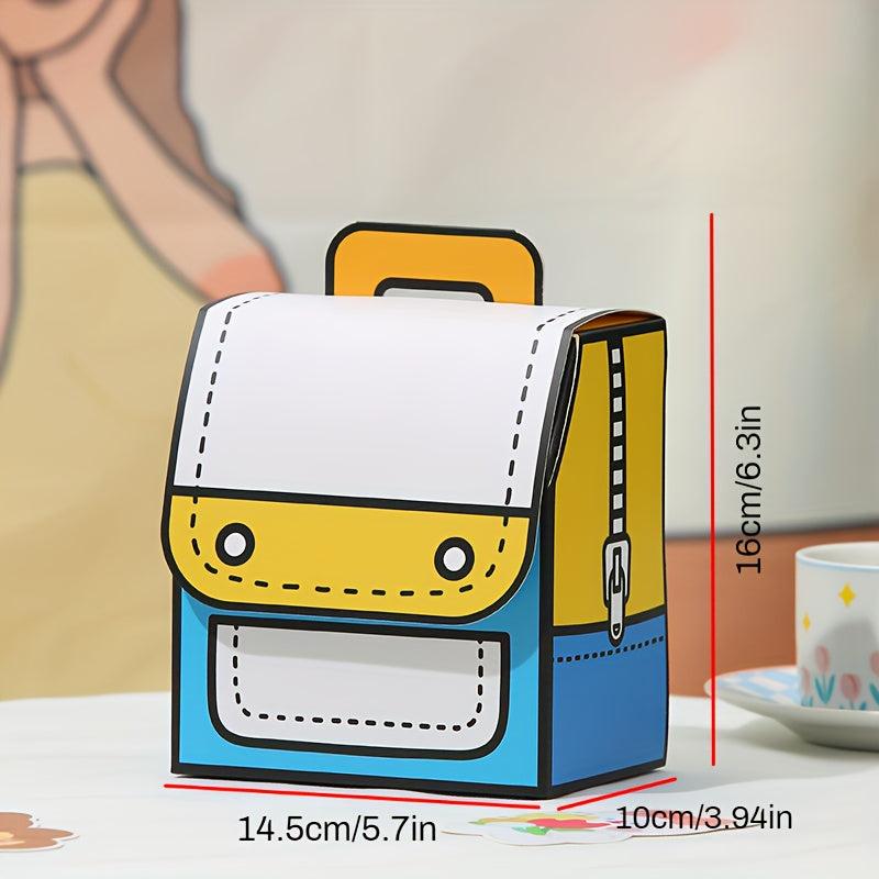 Cartoon Candy Backpack Baking Bag - Birthday Party Packaging Box