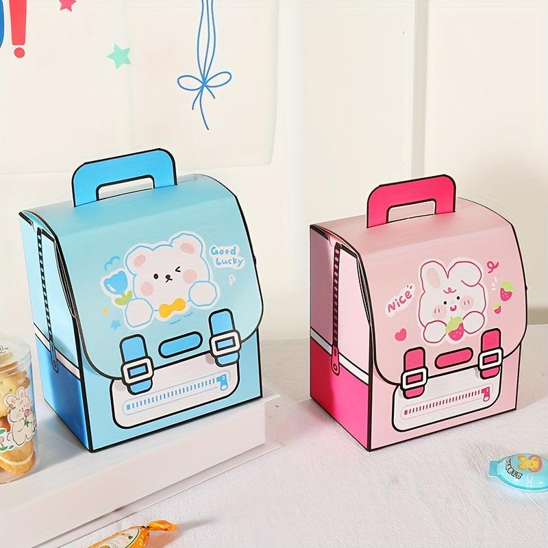 Cartoon Candy Backpack Baking Bag - Birthday Party Packaging Box