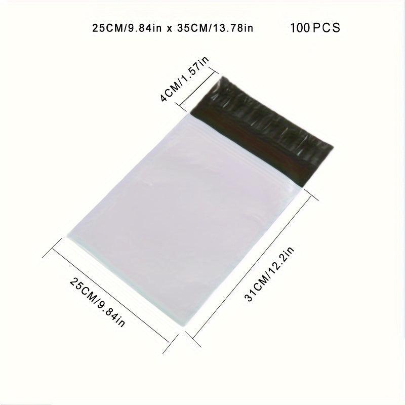 100pcs Golden Thank You Express Bag Waterproof Packaging Bag Clothing Waterpr