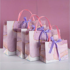 Medium Bowknot Gift Bags with Tissue Paper - Shopping, Parties, Wedding