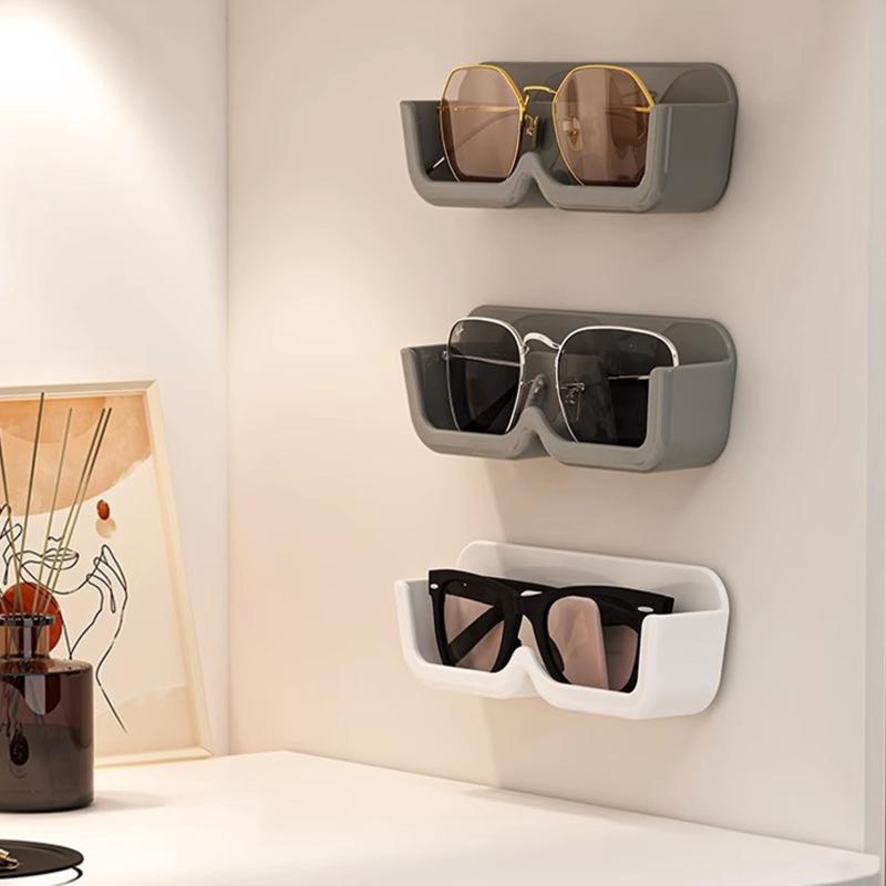 Glasses Storage Box Wall Mounted Non Punching Sunglasses Display Rack