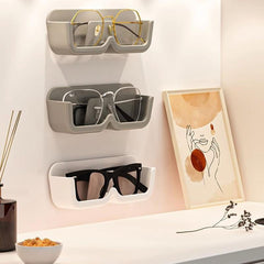 Glasses Storage Box Wall Mounted Non Punching Sunglasses Display Rack