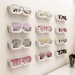 Glasses Storage Box Wall Mounted Non Punching Sunglasses Display Rack
